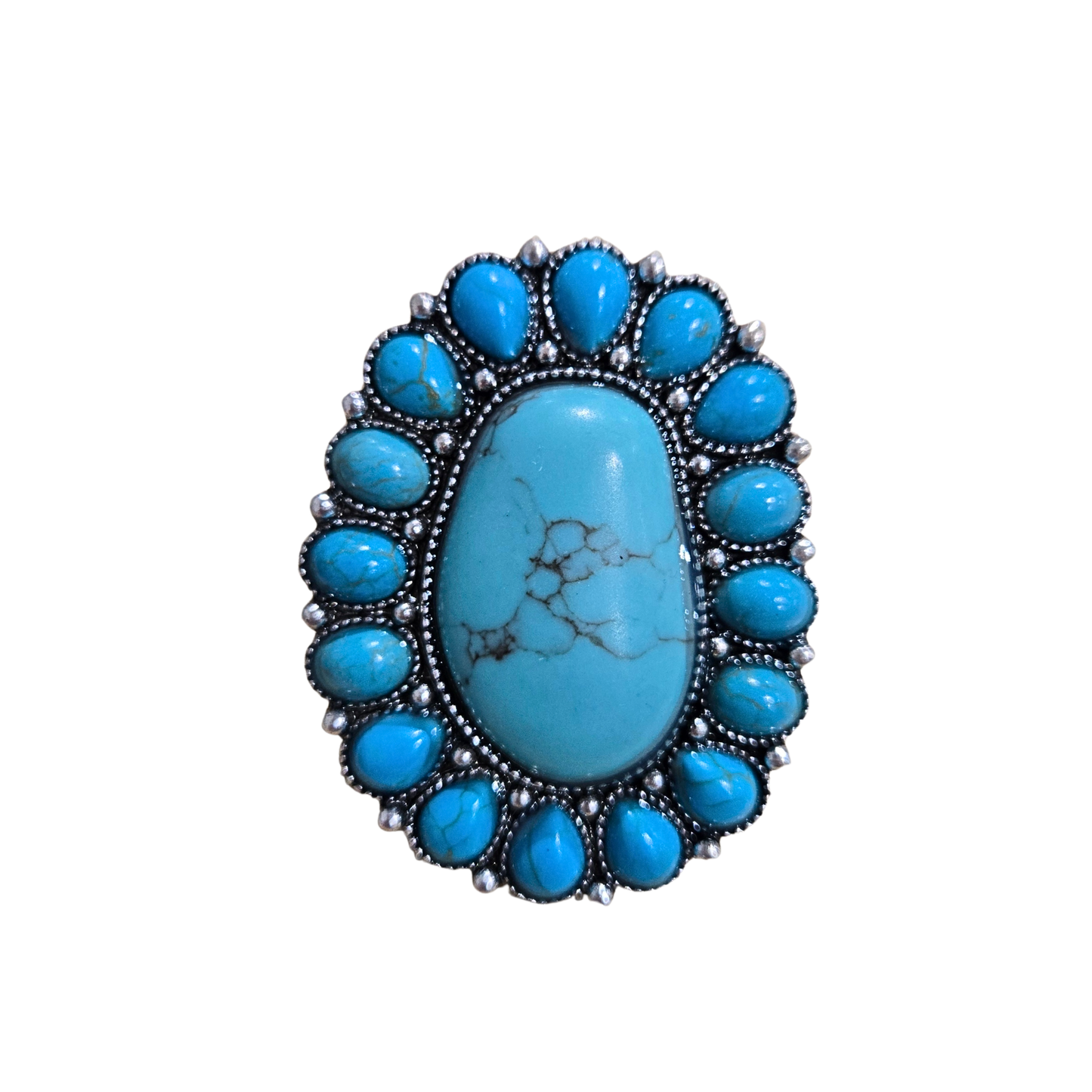 Turquoise Stone Statement Ring