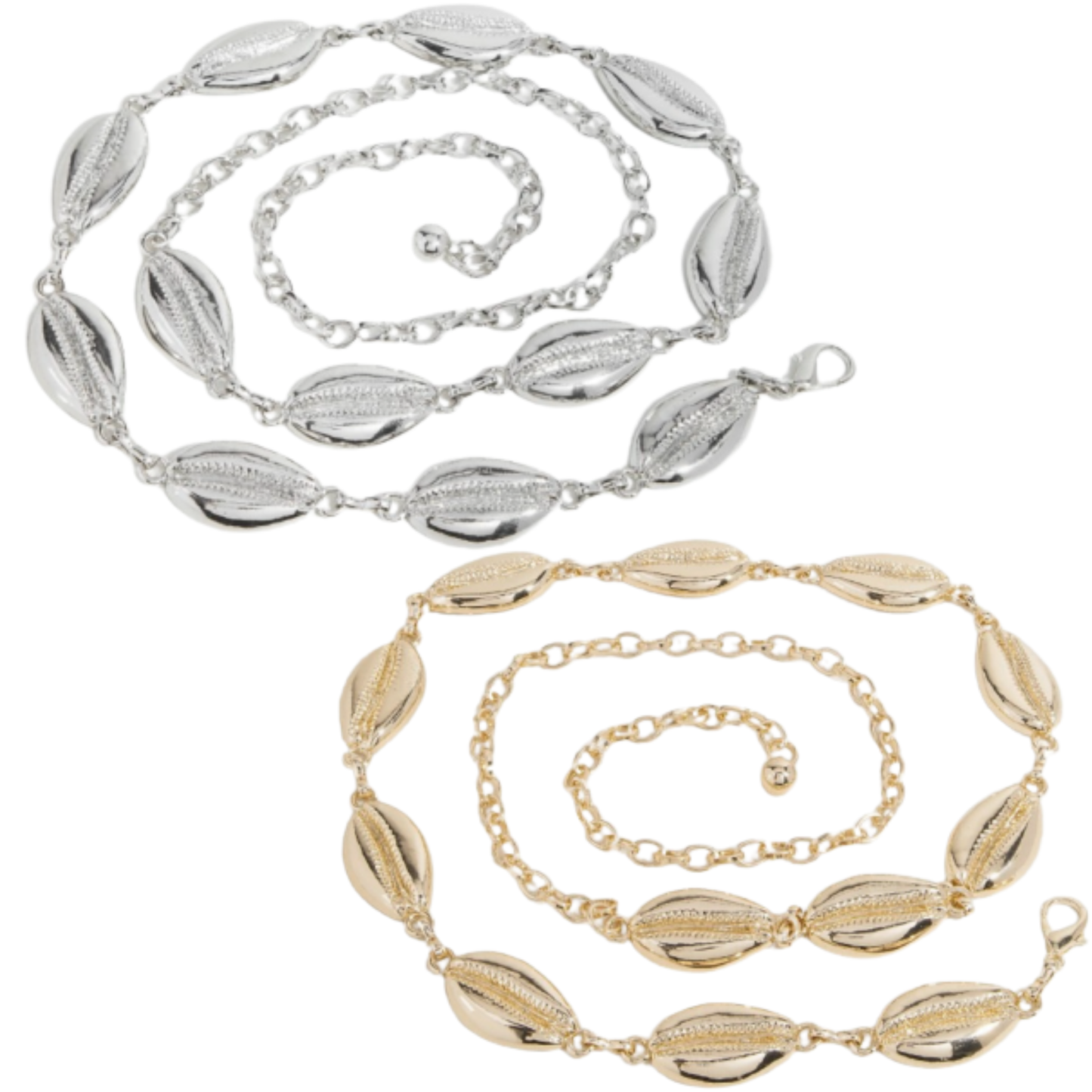 Cowrie Shell Chain Belt (2 colors)