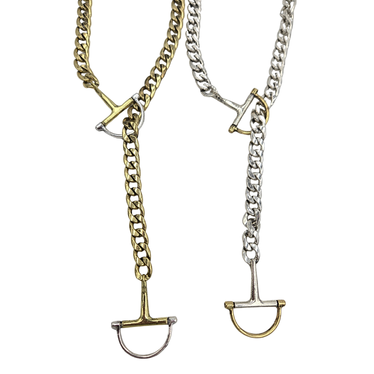 Snaffle Bit Lariat Necklace (2 colors)