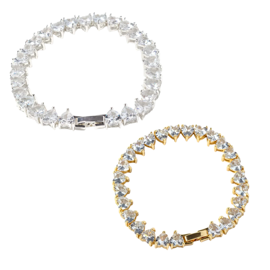 Erimish Heart Tennis Bracelet (2 colors)