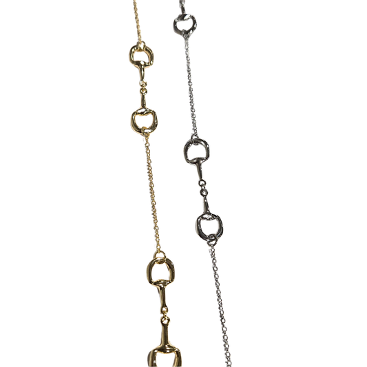 WP - Snaffle Bit Long Necklace (2 colors)