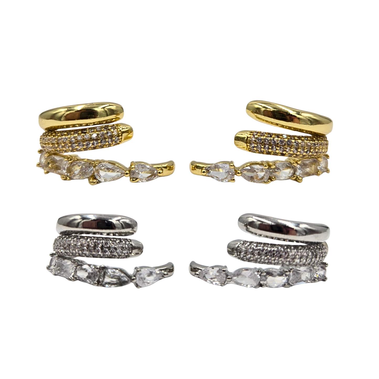 Lauren Kenzie - Triple Sara Earrings (2 colors)