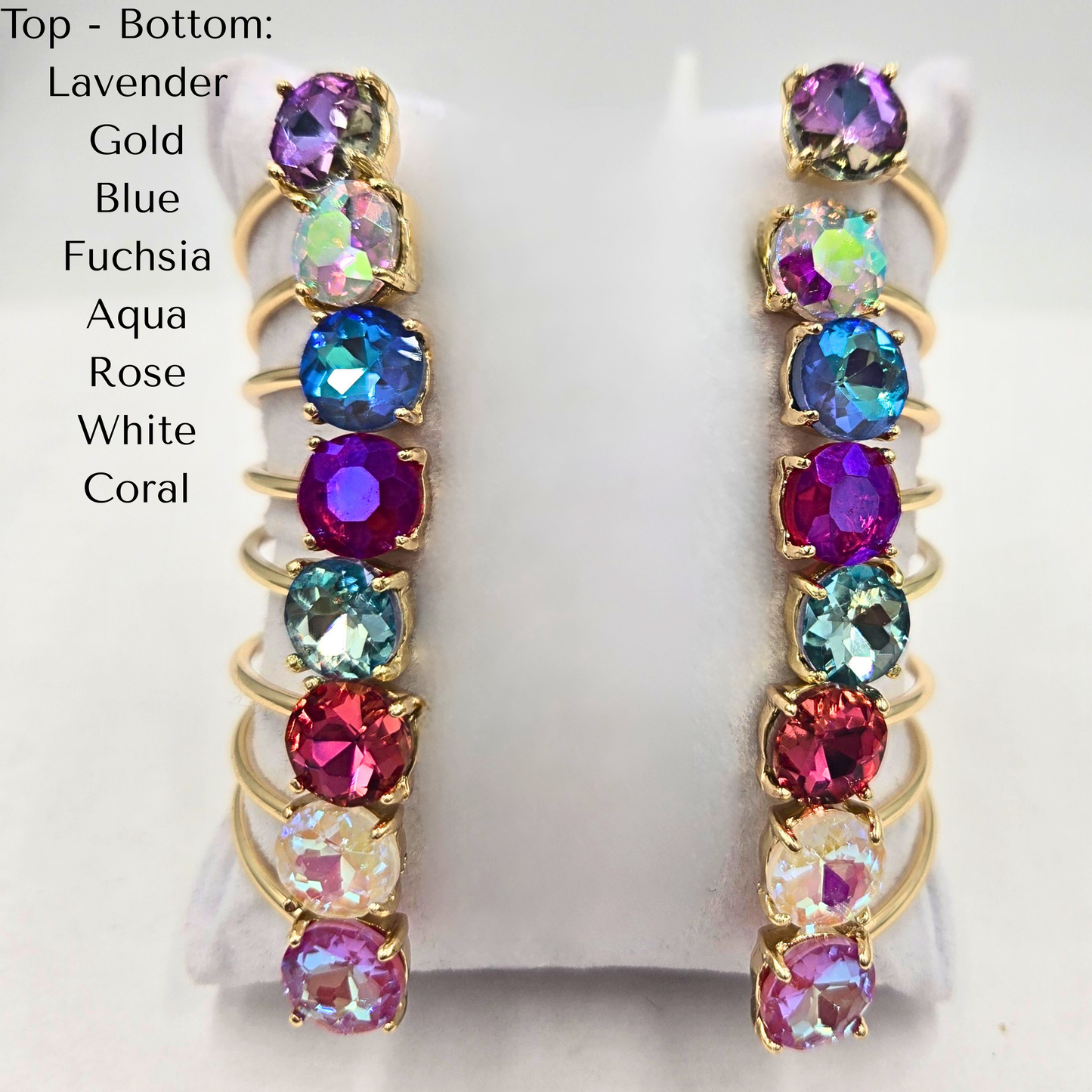 Tropic Round Jewel Bangle (8 colors)