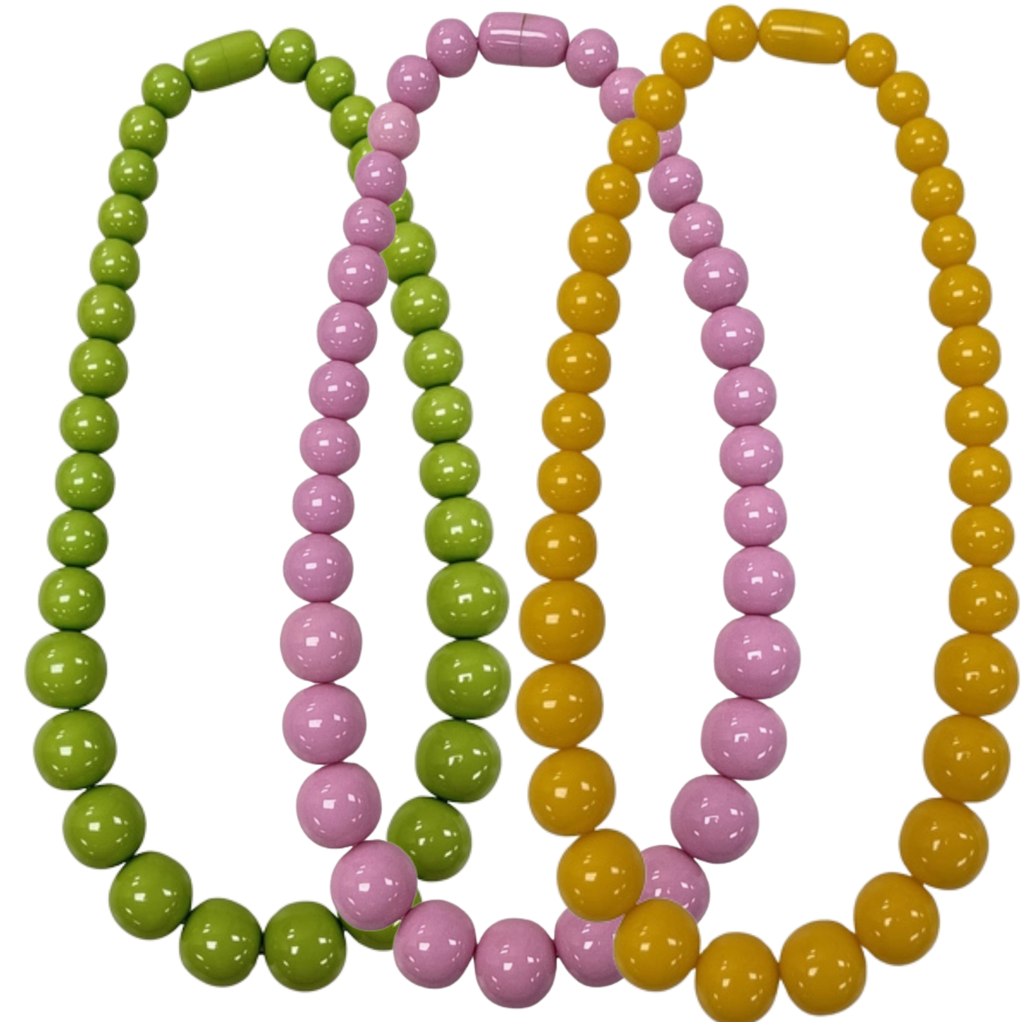 Pop Pebble Chunky Bead Necklace (3 Colors)
