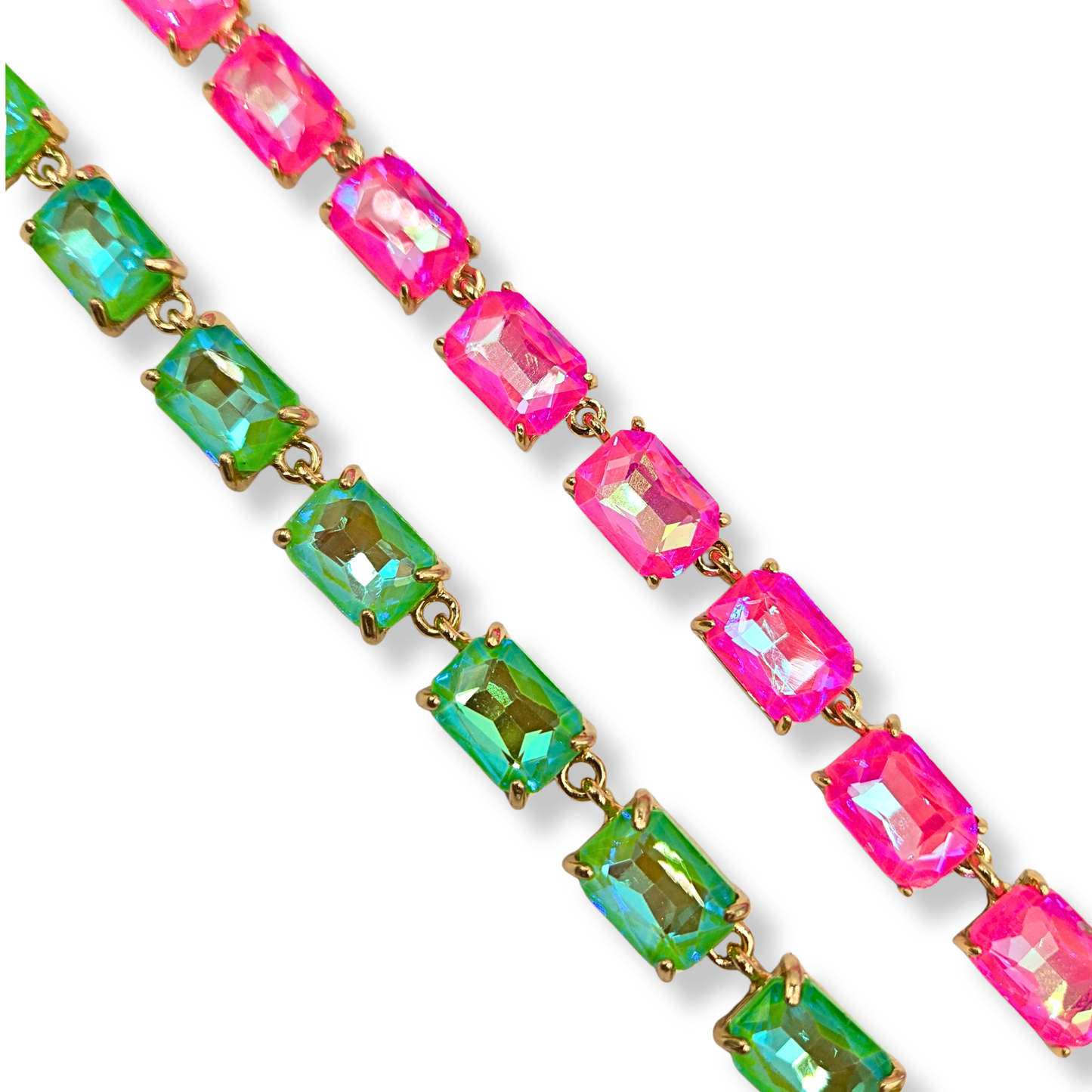 Tropic Cushion Cut Jewel Necklace (2 colors)