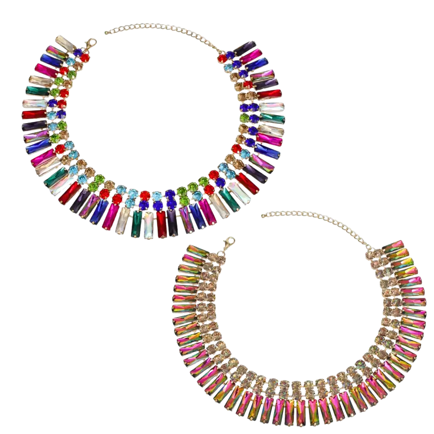 Hollywood Glamor Crystal Necklace (2 Colors)
