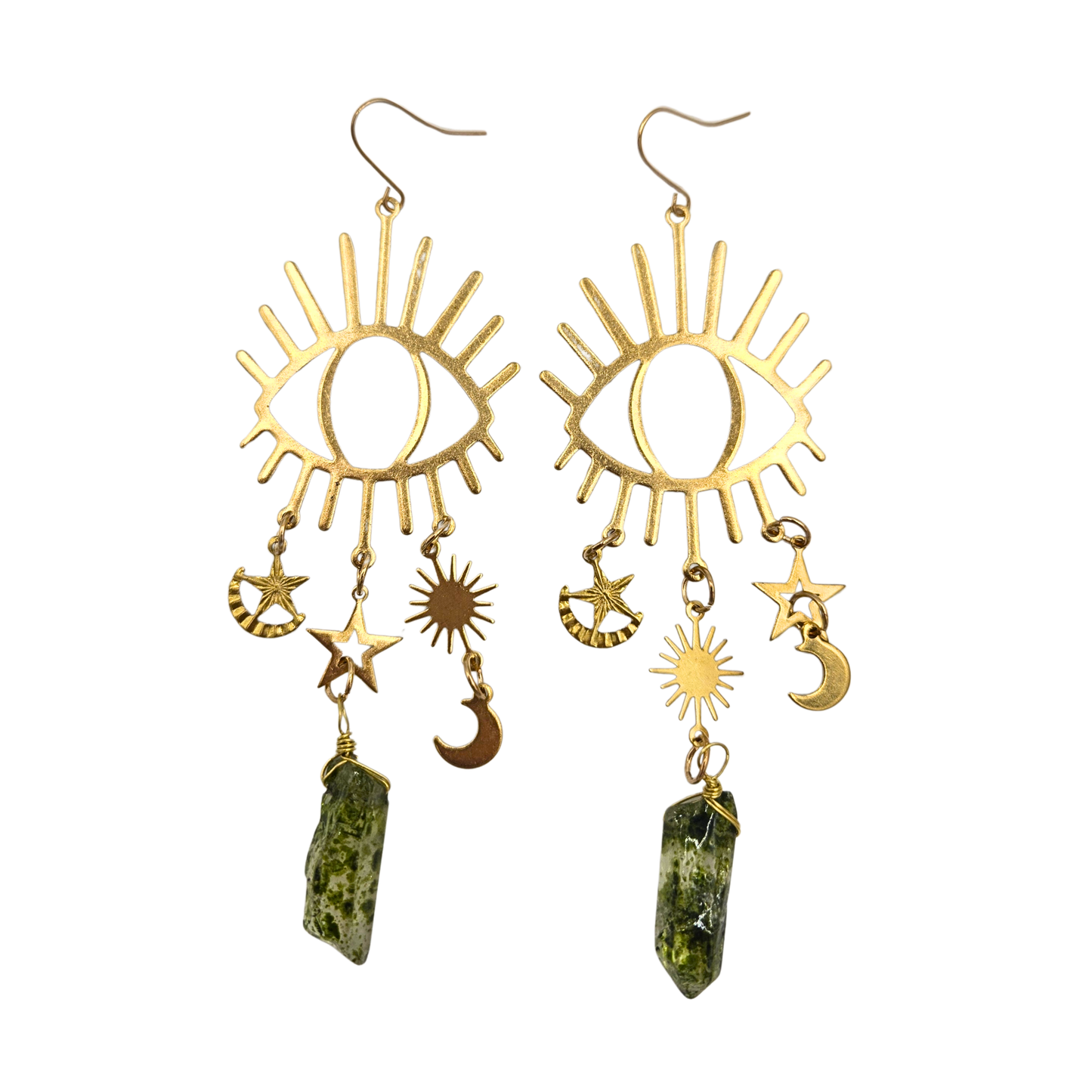 Celestial Eye Pendant Earrings