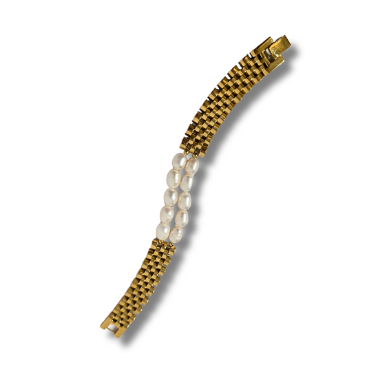 Pearl Watchband Bracelet