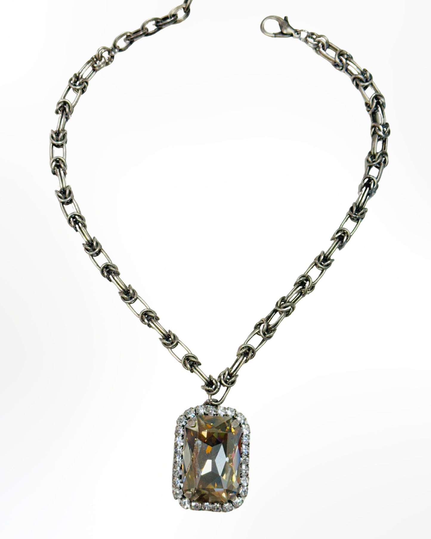 TOVA - Soleil Necklace - Antique Silver