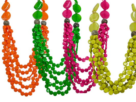 Brightside Beaded Layered Necklace (4 Colors)