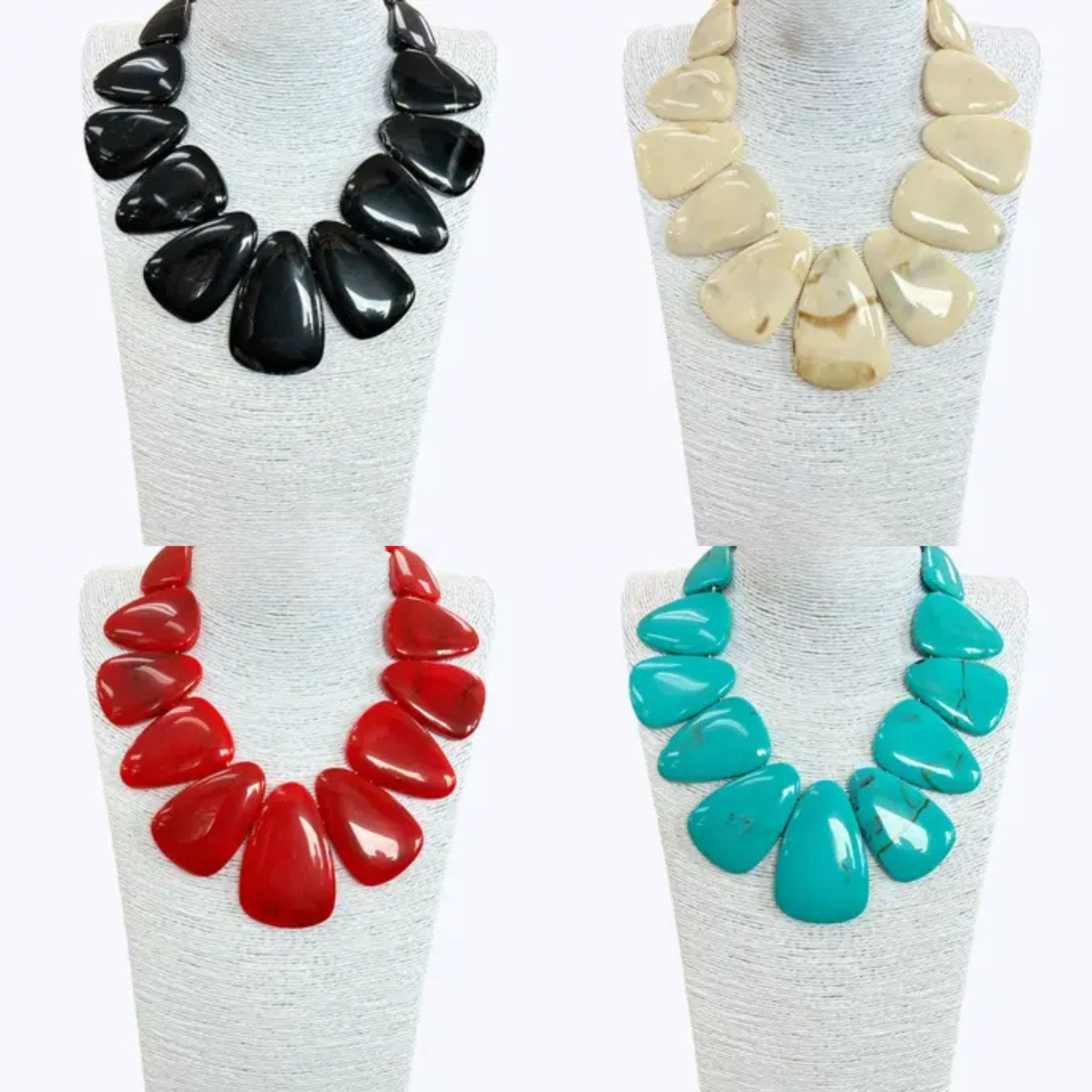 Bold Horizon Collar Necklace (4 Colors)