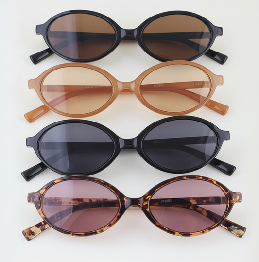 Retro Oval Fashion Sunglasses (4 colors)