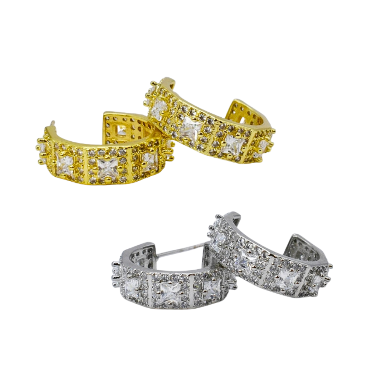 TJ - Jewel Harmony Hoop Earrings - 2 Colors