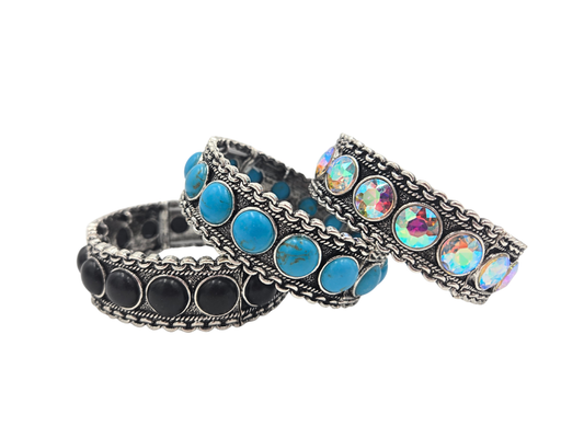 Western Chain Studded Bracelet (3 colors)