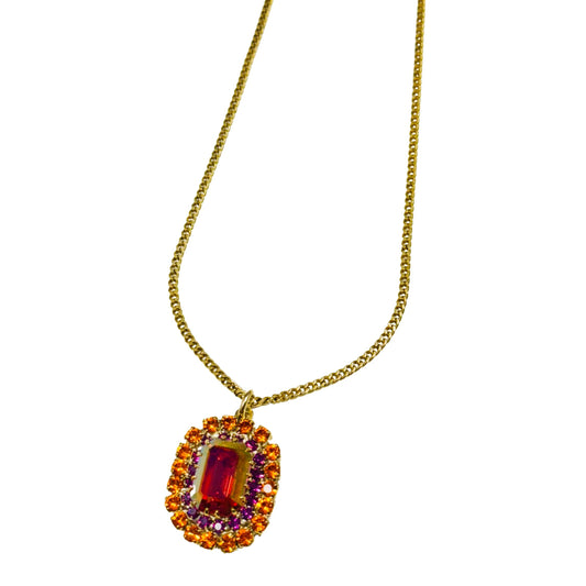 TOVA - The Emma Necklace in Rose Brandy