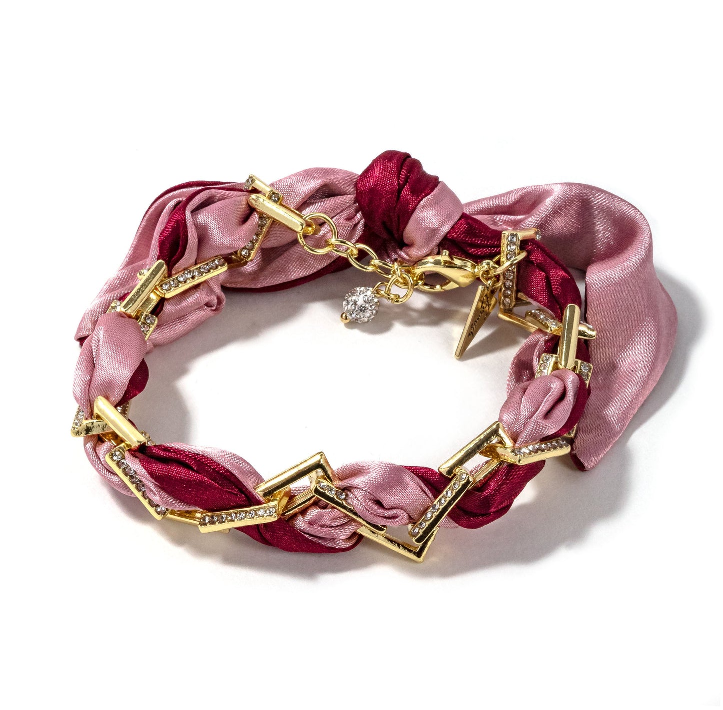 Erimish x Walker Rose Pink Ribbon Bracelet