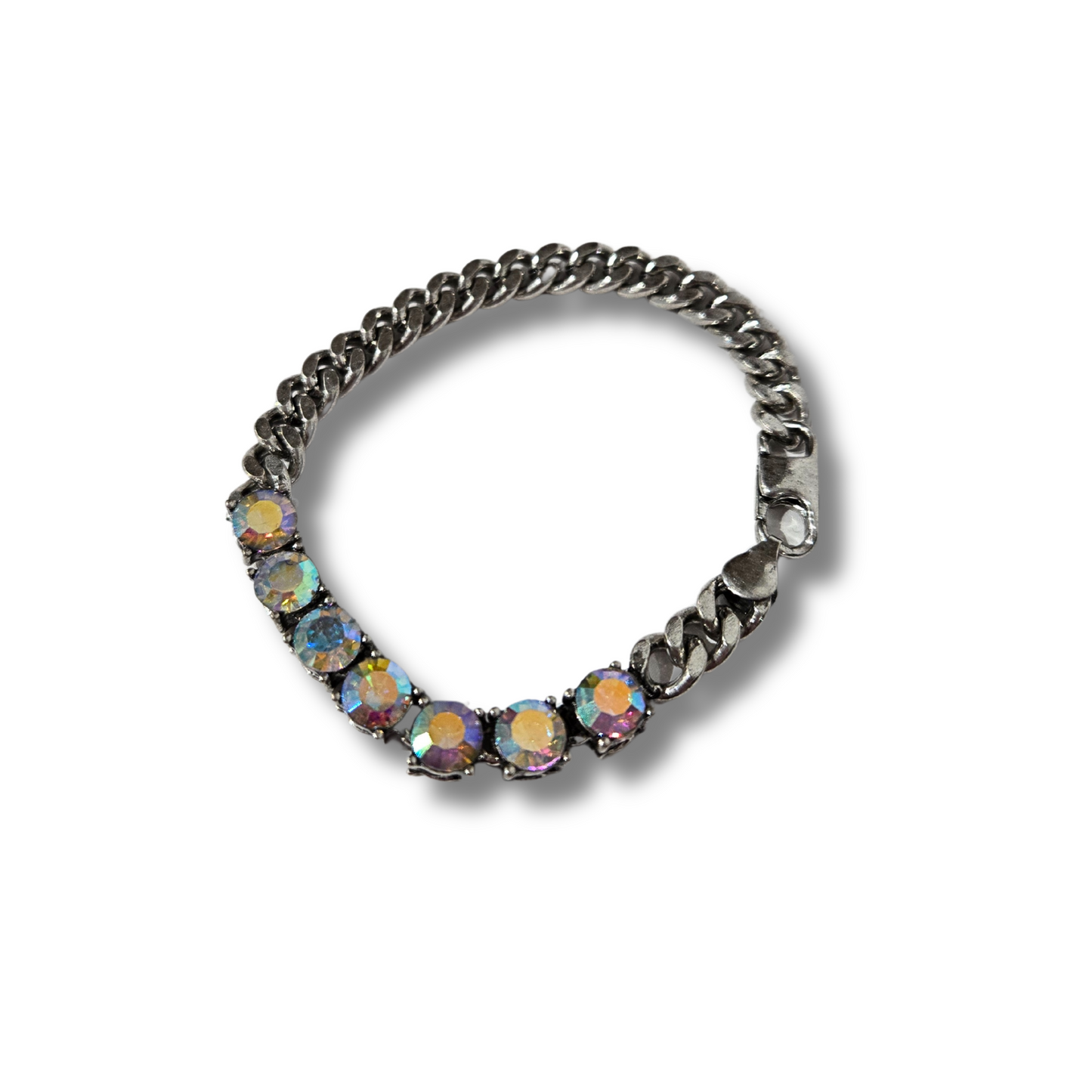 AB Crystal Chain Bracelet