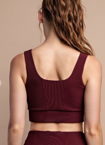 Square Neck Sports Bra (Reg & Plus) - 4 Colors