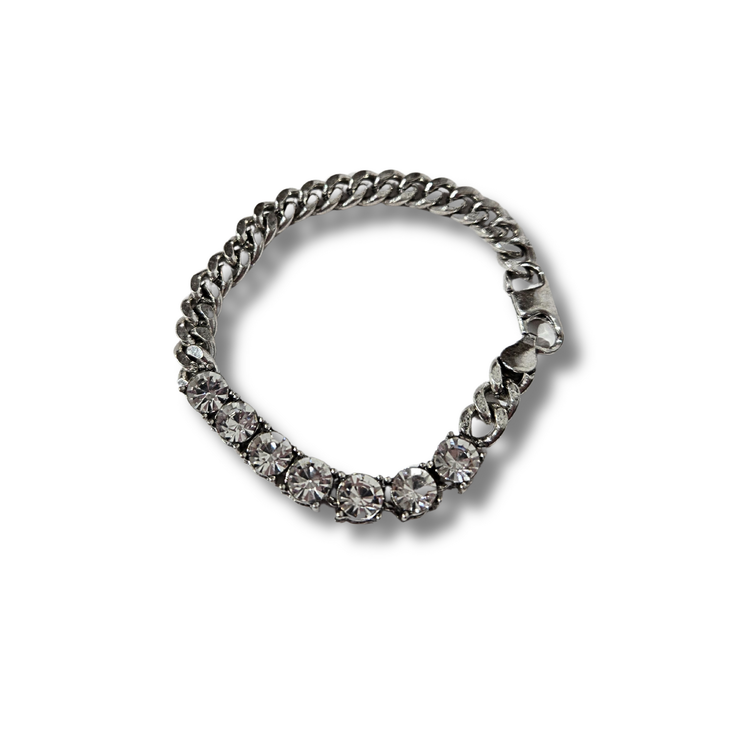 Clear Crystal Chain Bracelet