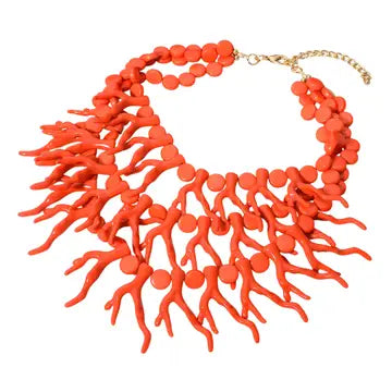 Coral Statement Necklace