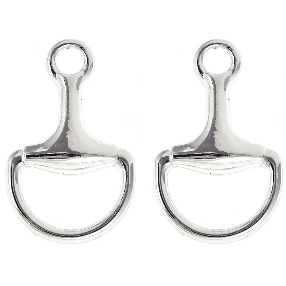 Silver Horsebit Earrings