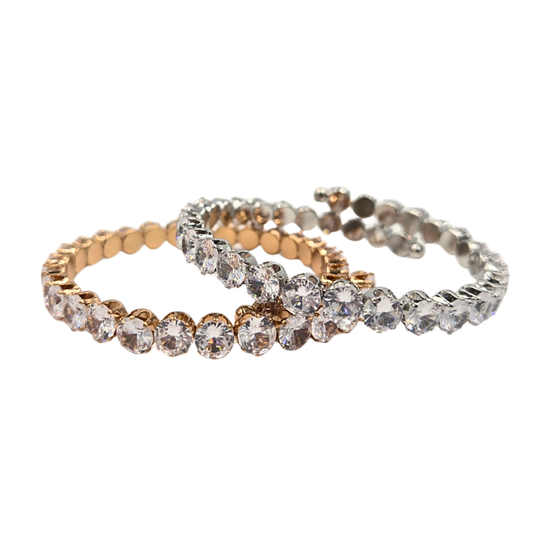 Clear Jewel Cuff Bracelet (2 colors)