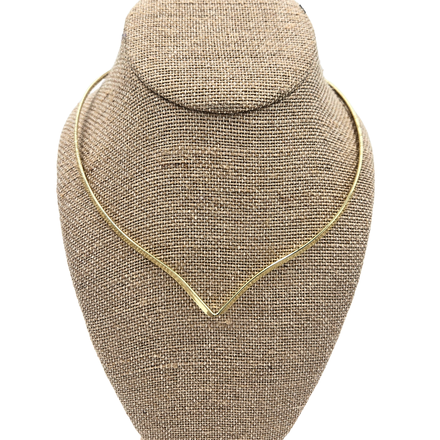Simple Chic 14K Gold Collar Necklace