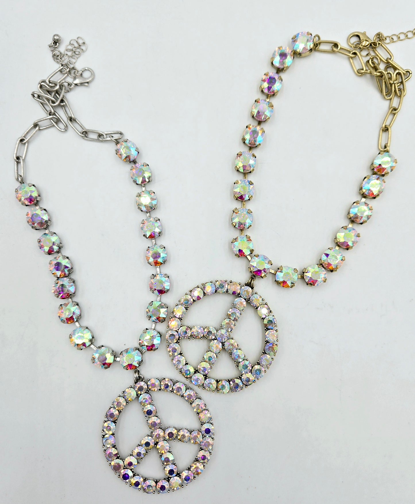Peace, Love and Sparkle Necklace (2 colors)