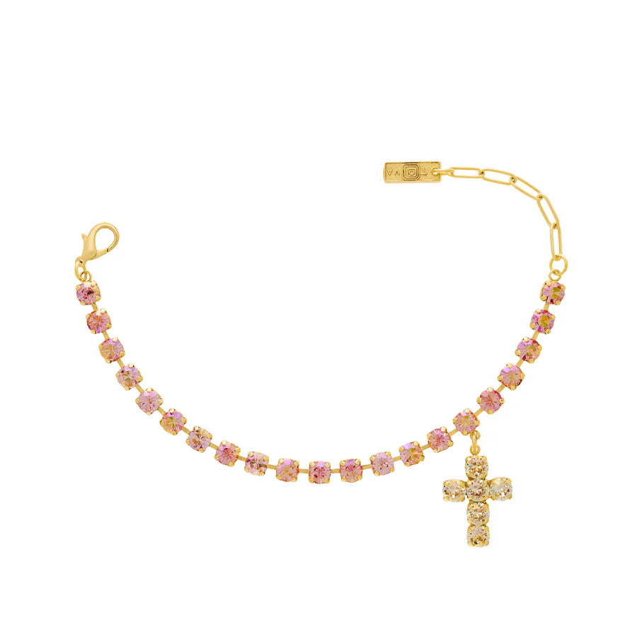 TOVA -The Baby Donatella Anklet in Light Rose Glimmer