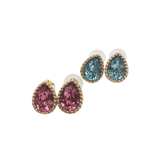 Teardrop Jewel Earrings (2 colors)