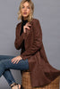 Faux Suede Open Front Longline Jacket (Reg. and Plus)- 3 Colors