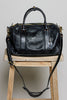 POL Black Cow Leather Duffle Bag