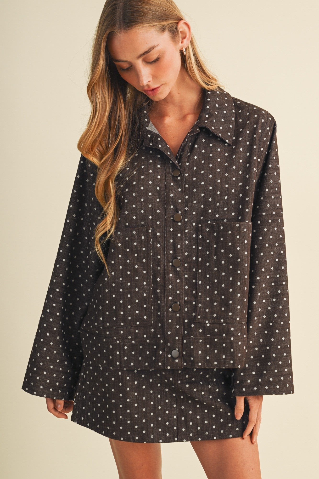 Espresso Polka Dot Jacket (Reg.)