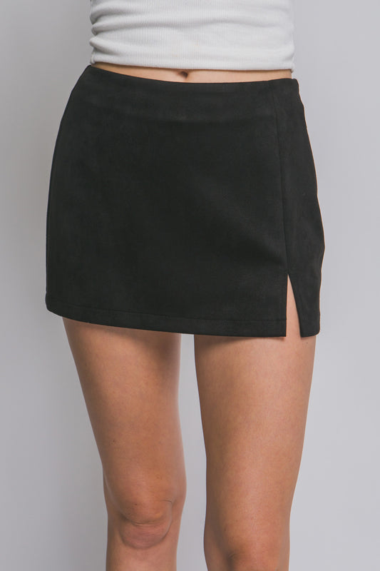 Essential Side Slit Mini Skort (Reg.)-2 Colors