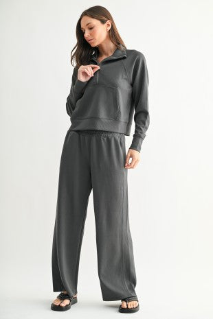 Ash Grey Luxe Sand Wash Pants (Reg.)