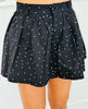 Black Polka Dot Mini Skort (Reg.)