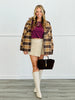 Brushed Plaid Faux Fur Lined Shacket (Reg.)-2 Colors