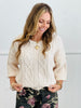 Cable Knit Sweater Top (Reg.) - 2 Colors