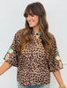 Donna Leopard Embroidered Top (Reg. and Plus)