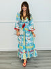 POL Ivory/Blue Multi Tassel Maxi Dress (Reg.)