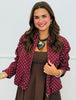 Burgundy Polka Dot Jacket (Reg.)