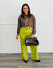 Brown Rhinestone Long Sleeve Top (Reg.)
