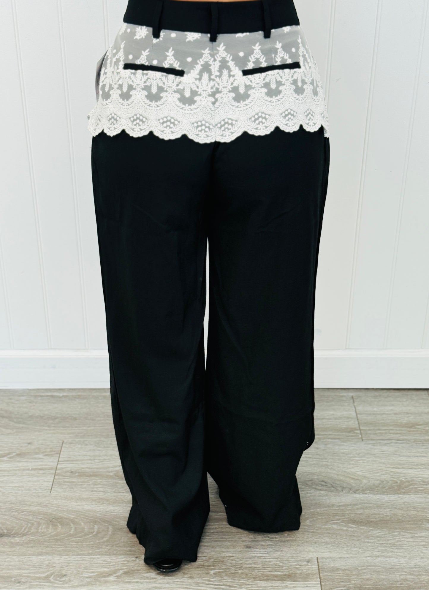 Black Lace Pants (Reg.)