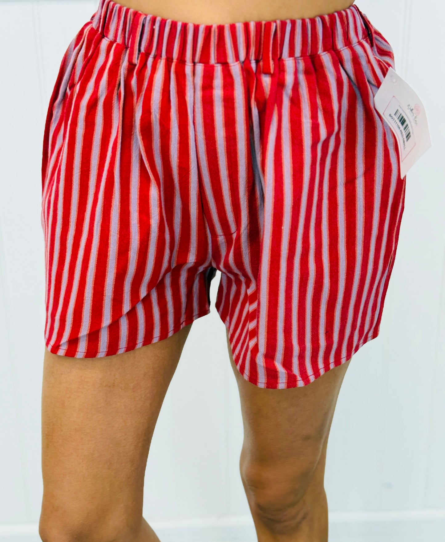 Stripe Contrast Pocket Shorts (Reg. and Plus) - 4 Colors