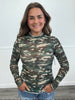 Green Camo Keigan Mesh Top (Reg. and Plus)