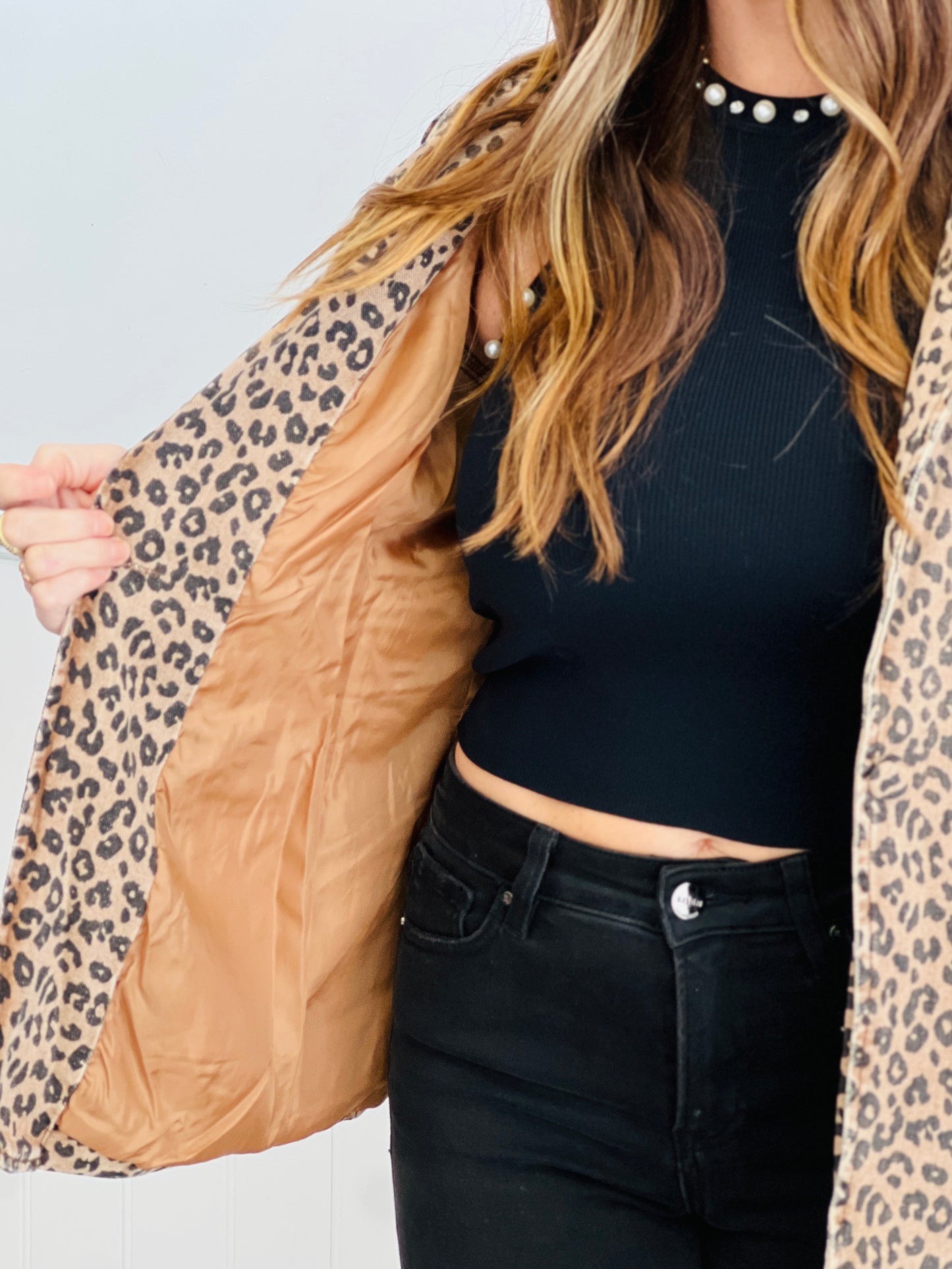 Leopard Print Blazer (Reg.)