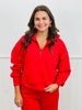 Modal Side Piping Half Zip Top (Reg. and Plus)-3 Colors