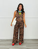 Leopard Print Scoop Back Tank & Pants Set (Reg.)