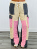 POL Candy Pink/Grey Multi Fabric Pants (Reg.)