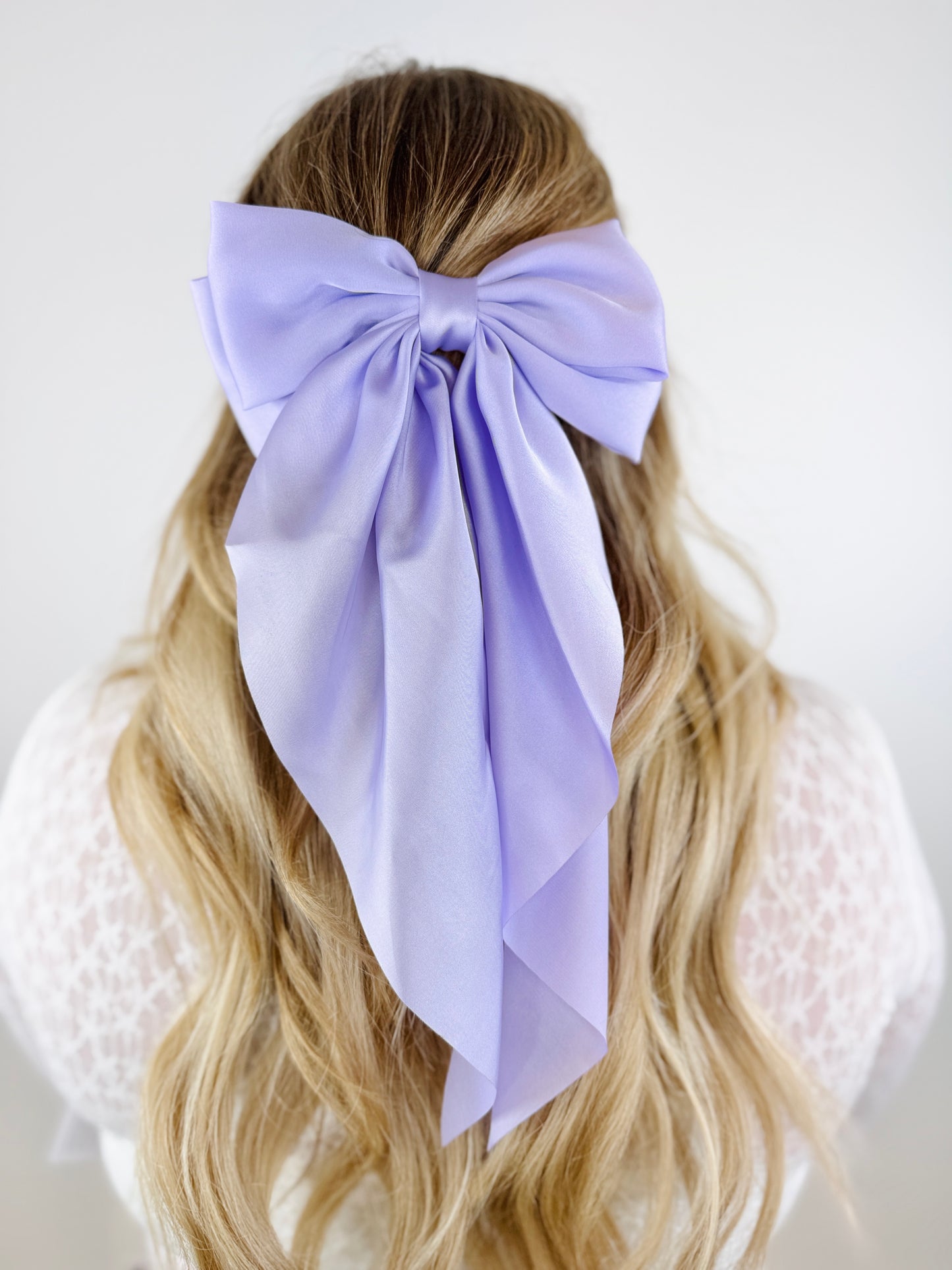 Large Satin Hairbow - 5 Colors
